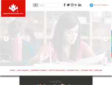 Tablet Screenshot of degreefromcanada.com